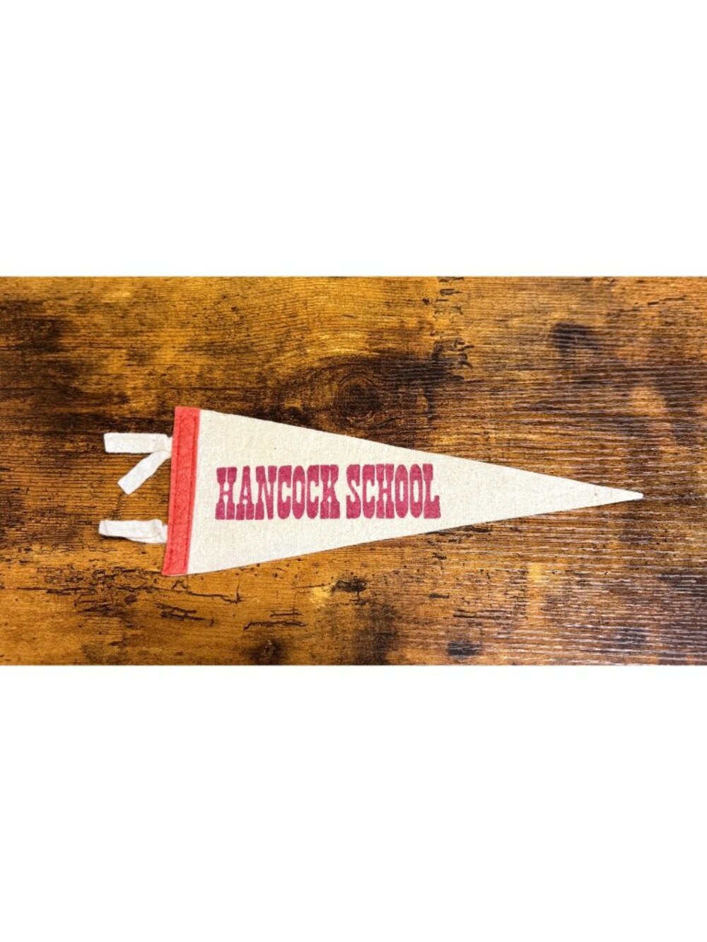 Vintage Hancock School pennant